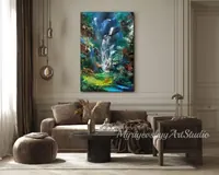 Monk meditating — original impressionist oil painting by Volodymyr Myriyevskyy, 40 × 60 cm (16″ × 24″) — photo 5