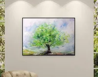 Large green tree — original impressionist oil painting by Volodymyr Myriyevskyy, 70 × 50 cm (28″ × 20″) — photo 3