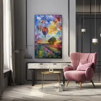 Flight to a dream — original impressionist oil painting by Volodymyr Myriyevskyy, 50 × 80 cm (20″ × 31″) — photo 5