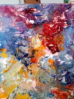 Flight to a dream — original impressionist oil painting by Volodymyr Myriyevskyy, 50 × 80 cm (20″ × 31″) — photo 6