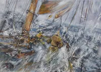 Strong Storm — original oil painting by Volodymyr Myriyevskyy
