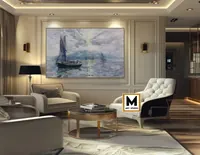 Sails in the Mist — original impressionist oil painting by Volodymyr Myriyevskyy, 80 × 50 cm (31″ × 20″) — photo 4