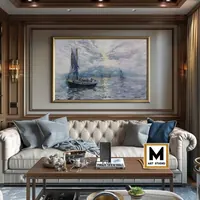 Sails in the Mist — original impressionist oil painting by Volodymyr Myriyevskyy, 80 × 50 cm (31″ × 20″) — photo 6