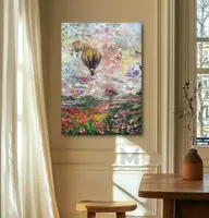 Fairytale Sky — original impressionist oil painting by Volodymyr Myriyevskyy, 50 × 70 cm (20″ × 28″) — photo 3
