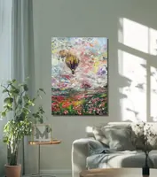 Fairytale Sky — original impressionist oil painting by Volodymyr Myriyevskyy, 50 × 70 cm (20″ × 28″) — photo 4