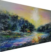 Sunrise — original impressionist oil painting by Volodymyr Myriyevskyy, 60 × 40 cm (24″ × 16″) — photo 2