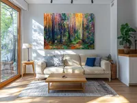 Fairy Tale Forest — original impressionist oil painting by Volodymyr Myriyevskyy, 70 × 50 cm (28″ × 20″) — photo 6