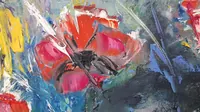 Red Poppies — original impressionist oil painting by Volodymyr Myriyevskyy, 60 × 40 cm (24″ × 16″) — photo 6