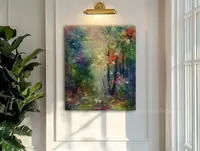 Magic forest — original impressionist oil painting by Volodymyr Myriyevskyy, 50 × 60 cm (20″ × 24″) — photo 2