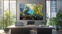 Forest Lake — original impressionist oil painting by Volodymyr Myriyevskyy, 70 × 50 cm (28″ × 20″) — photo 5