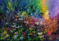 Fantasy of Wildflowers — original oil painting by Volodymyr Myriyevskyy