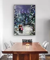 Holidays together — original impressionist oil painting by Volodymyr Myriyevskyy, 50 × 70 cm (20″ × 28″) — photo 4