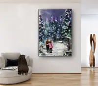 Holidays together — original impressionist oil painting by Volodymyr Myriyevskyy, 50 × 70 cm (20″ × 28″) — photo 5