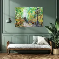 La Rambla, Columbus Monument (Barcelona) — original impressionist oil painting by Volodymyr Myriyevskyy, 70 × 50 cm (28″ × 20″) — photo 4