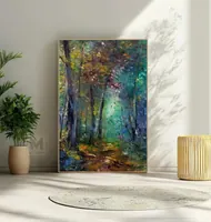 Forest Dream — original impressionist oil painting by Volodymyr Myriyevskyy, 40 × 60 cm (16″ × 24″) — photo 2
