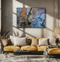 Harsh Adventures, Yellow Oilskins — original impressionist oil painting by Volodymyr Myriyevskyy, 70 × 50 cm (28″ × 20″) — photo 3