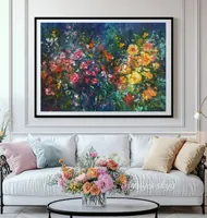 Garden of Living Colors — original impressionist oil painting by Volodymyr Myriyevskyy, 70 × 50 cm (28″ × 20″) — photo 2