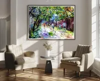 Childhood memories — original impressionist oil painting by Volodymyr Myriyevskyy, 70 × 50 cm (28″ × 20″) — photo 4