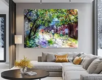 Childhood memories — original impressionist oil painting by Volodymyr Myriyevskyy, 70 × 50 cm (28″ × 20″) — photo 5