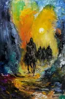 Four Horsemen of the Apocalypse — original oil painting by Volodymyr Myriyevskyy