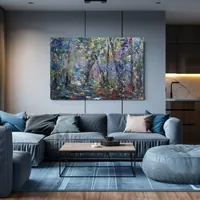 Walk in the forest — original impressionist oil painting by Volodymyr Myriyevskyy, 60 × 40 cm (24″ × 16″) — photo 6