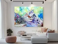Mountain climbers — original impressionist oil painting by Volodymyr Myriyevskyy, 70 × 50 cm (28″ × 20″) — photo 5