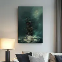 Night Passage (Chronicles of the Moonlit Seas) — original impressionist oil painting by Volodymyr Myriyevskyy, 40 × 60 cm (16″ × 24″) — photo 5
