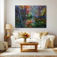 Enchanted Forest Glade — original impressionist oil painting by Volodymyr Myriyevskyy, 70 × 50 cm (28″ × 20″) — photo 2