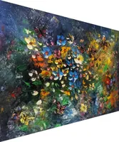 Wildflower Dream — original impressionist oil painting by Volodymyr Myriyevskyy, 70 × 50 cm (28″ × 20″) — photo 3