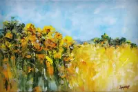 Golden Field — original oil painting by Volodymyr Myriyevskyy