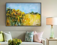 Golden Field — original impressionist oil painting by Volodymyr Myriyevskyy, 60 × 40 cm (24″ × 16″) — photo 6