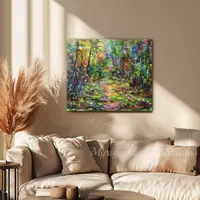 Forest Symphony — original impressionist oil painting by Volodymyr Myriyevskyy, 60 × 50 cm (24″ × 20″) — photo 6