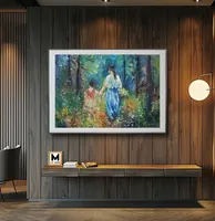 A Walk in the Summer Woods — original impressionist oil painting by Volodymyr Myriyevskyy, 70 × 50 cm (28″ × 20″) — photo 6