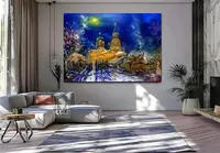 Old Village Church — original impressionist oil painting by Volodymyr Myriyevskyy, 70 × 50 cm (28″ × 20″) — photo 4