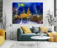 Old Village Church — original impressionist oil painting by Volodymyr Myriyevskyy, 70 × 50 cm (28″ × 20″) — photo 5
