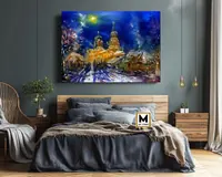 Old Village Church — original impressionist oil painting by Volodymyr Myriyevskyy, 70 × 50 cm (28″ × 20″) — photo 6