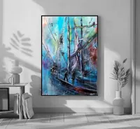 Men's work — original impressionist oil painting by Volodymyr Myriyevskyy, 50 × 70 cm (20″ × 28″) — photo 2
