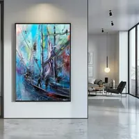 Men's work — original impressionist oil painting by Volodymyr Myriyevskyy, 50 × 70 cm (20″ × 28″) — photo 3