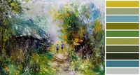 Carefree days of childhood — original impressionist oil painting by Volodymyr Myriyevskyy, 70 × 50 cm (28″ × 20″) — photo 3