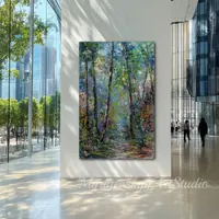 Path to a forest fairy tale — original impressionist oil painting by Volodymyr Myriyevskyy, 40 × 60 cm (16″ × 24″) — photo 2