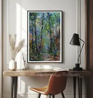 Path to a forest fairy tale — original impressionist oil painting by Volodymyr Myriyevskyy, 40 × 60 cm (16″ × 24″) — photo 3