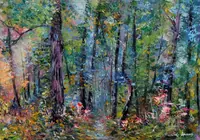 Forest Serenity — original impressionist oil painting by Volodymyr Myriyevskyy, 70 × 50 cm (28″ × 20″) — photo 1