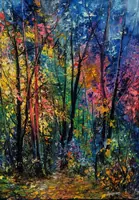 Colors of the Forest — original oil painting by Volodymyr Myriyevskyy