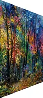 Colors of the Forest — original impressionist oil painting by Volodymyr Myriyevskyy, 50 × 70 cm (20″ × 28″) — photo 2