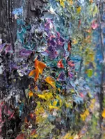 Colors of the Forest — original impressionist oil painting by Volodymyr Myriyevskyy, 50 × 70 cm (20″ × 28″) — photo 4