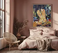 Erotic fantasy — original impressionist oil painting by Volodymyr Myriyevskyy, 50 × 60 cm (20″ × 24″) — photo 2