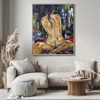 Erotic fantasy — original impressionist oil painting by Volodymyr Myriyevskyy, 50 × 60 cm (20″ × 24″) — photo 4