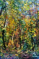Deep Autumn Forest — original oil painting by Volodymyr Myriyevskyy