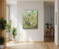 Daisies in bloom — original impressionist oil painting by Volodymyr Myriyevskyy, 40 × 50 cm (16″ × 20″) — photo 6