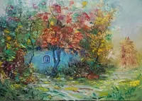 Countryside Landscape — original oil painting by Volodymyr Myriyevskyy
